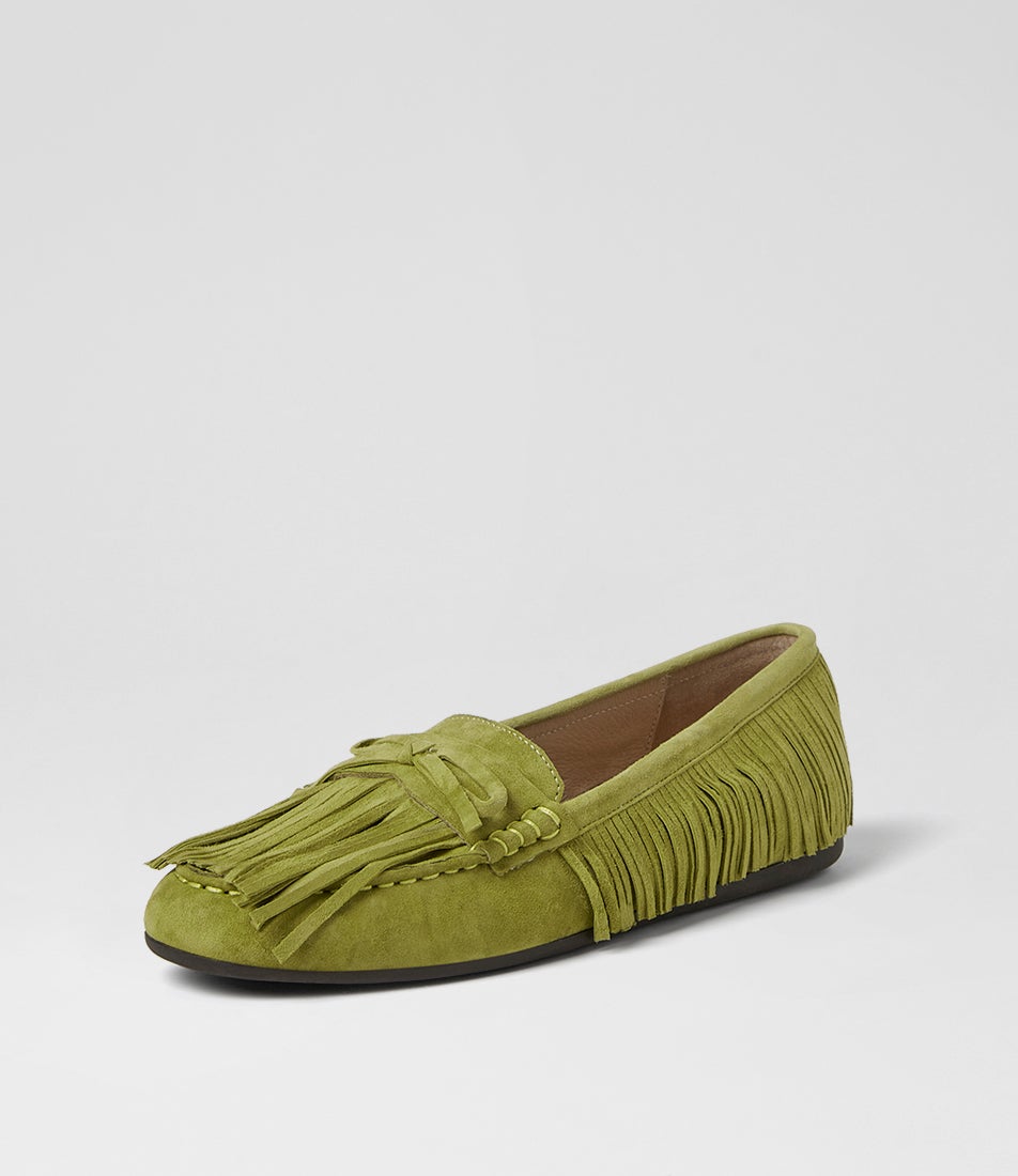 Jyrome Matcha Suede Boat Shoes