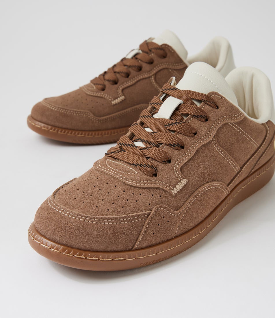 Shrunel Soft Choc Microsuede Sneakers
