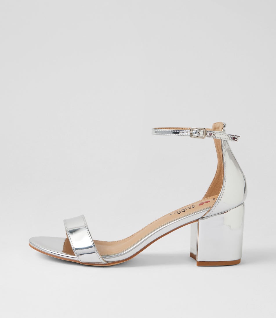Jordyn Silver Mirror Sandals