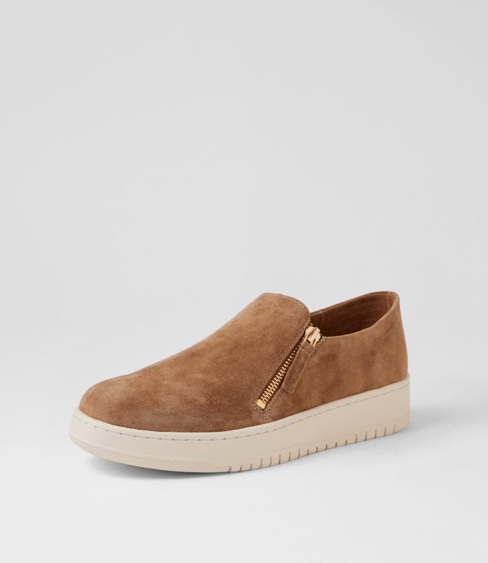 Homne Xw Light Choc Vanilla Suede Flat Shoes