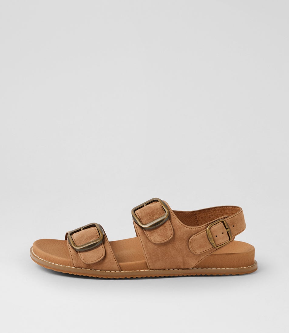 Nikolic Light Choc Suede Sandals