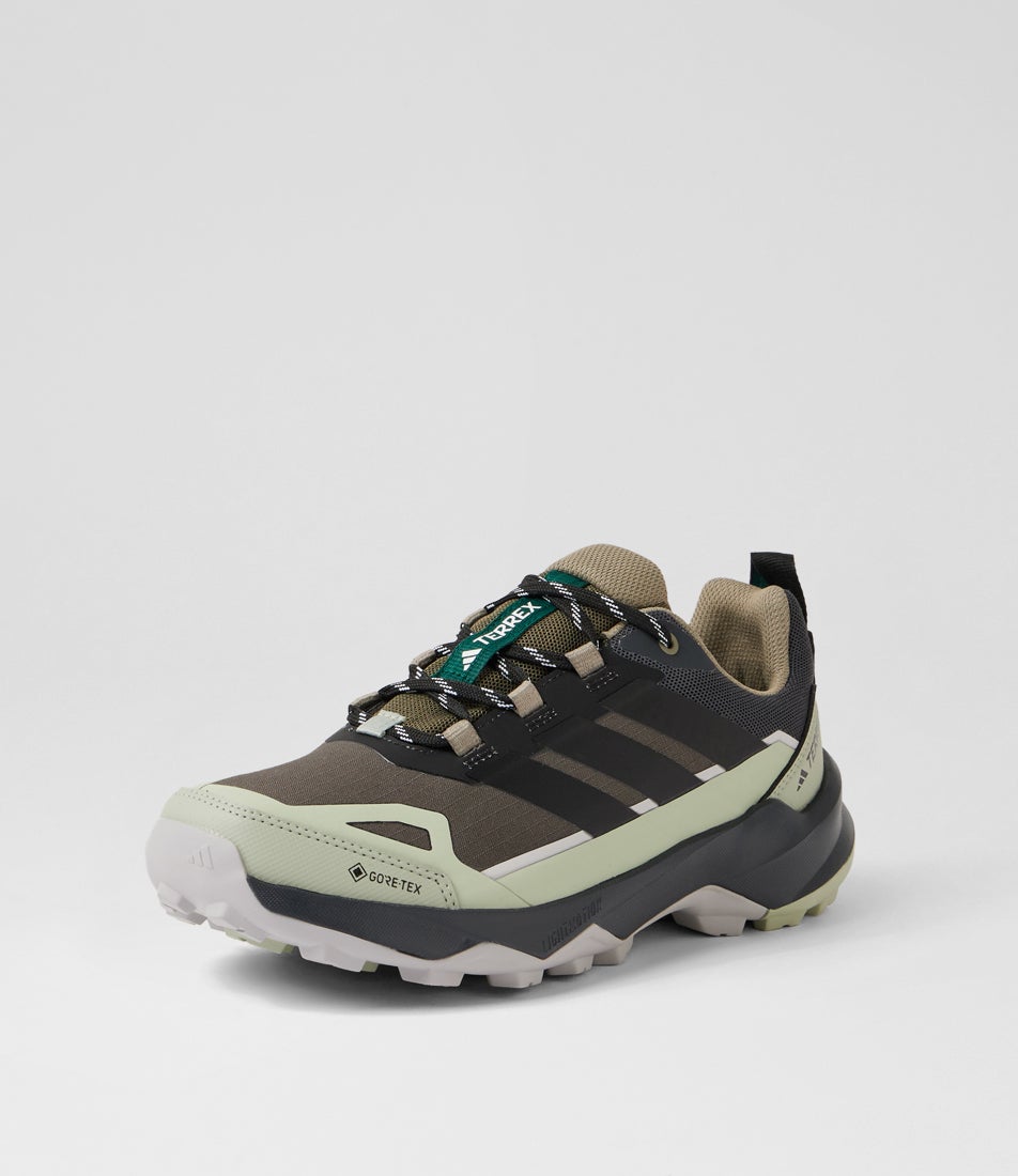 Terrex Skychaser Ax5 W Collegiate Green Grey Carbon Fabric Sneakers