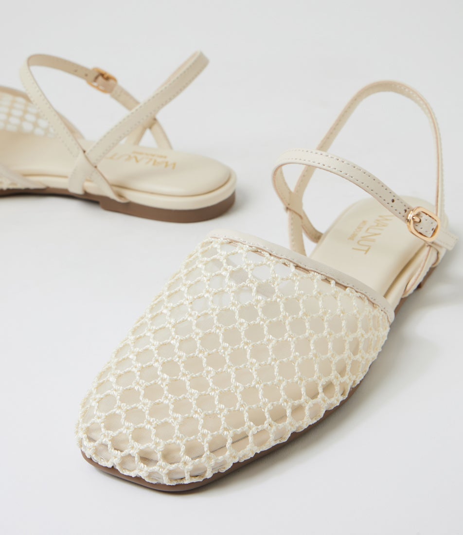 Anni White Leather Sandals