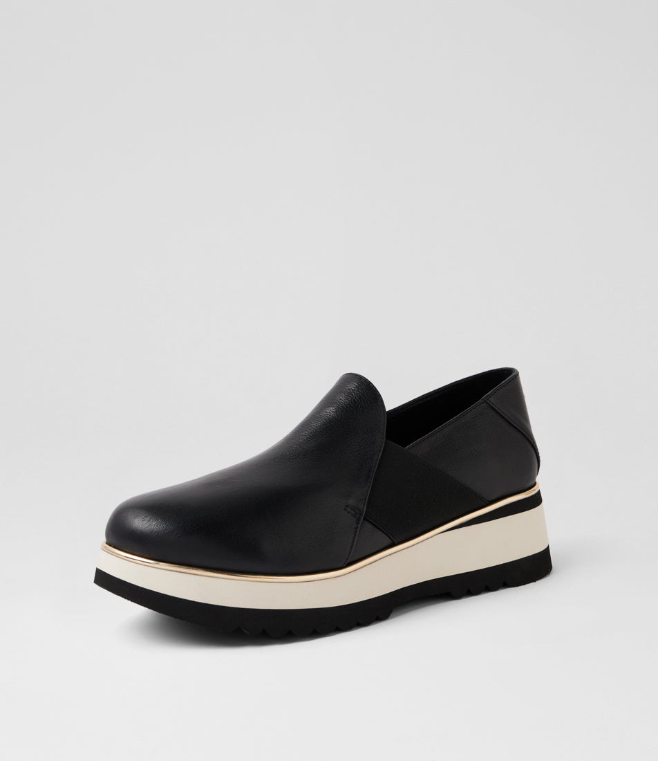 Chiyo Black Milk Leather Loafers