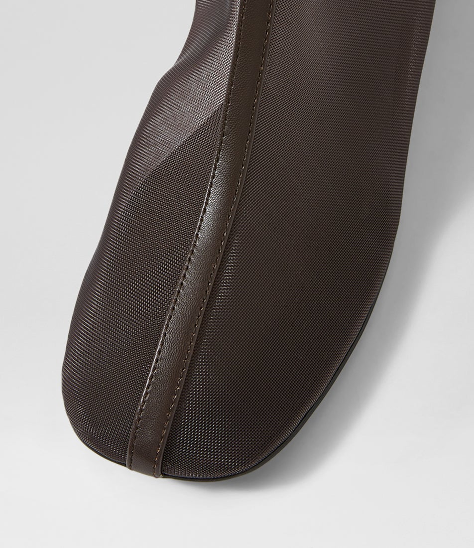Garnir Choc Fabric Ankle Boots