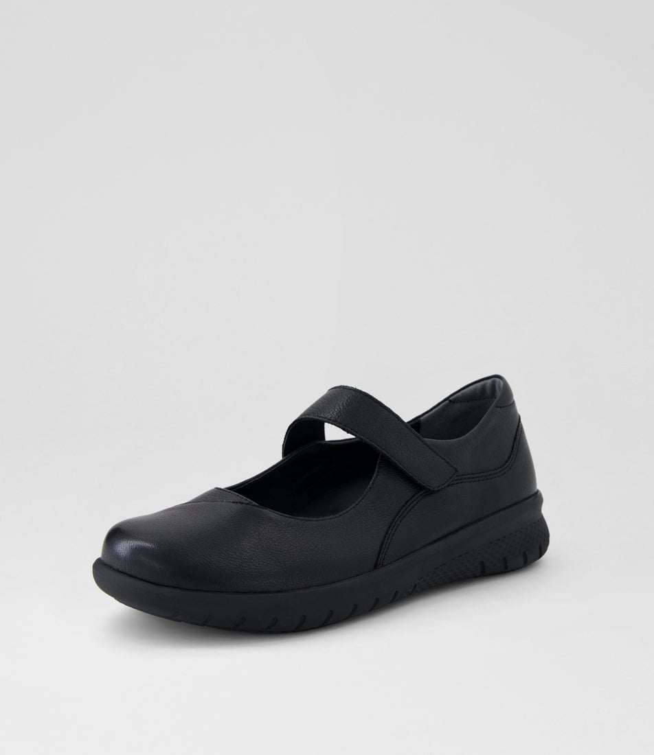 Selroy Xw Black Leather Flat Shoes Selroy Xw Black Leather Flat Shoes