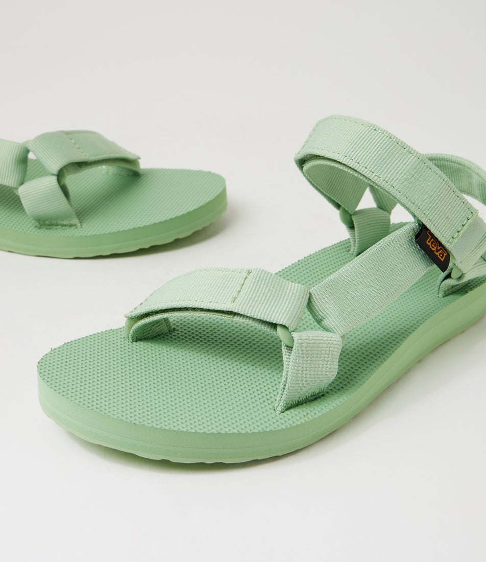 W Original Universal Quiet Green Fabric Sandals