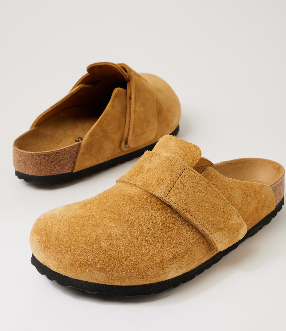 Loma Men's Cork Brown Suede Slides