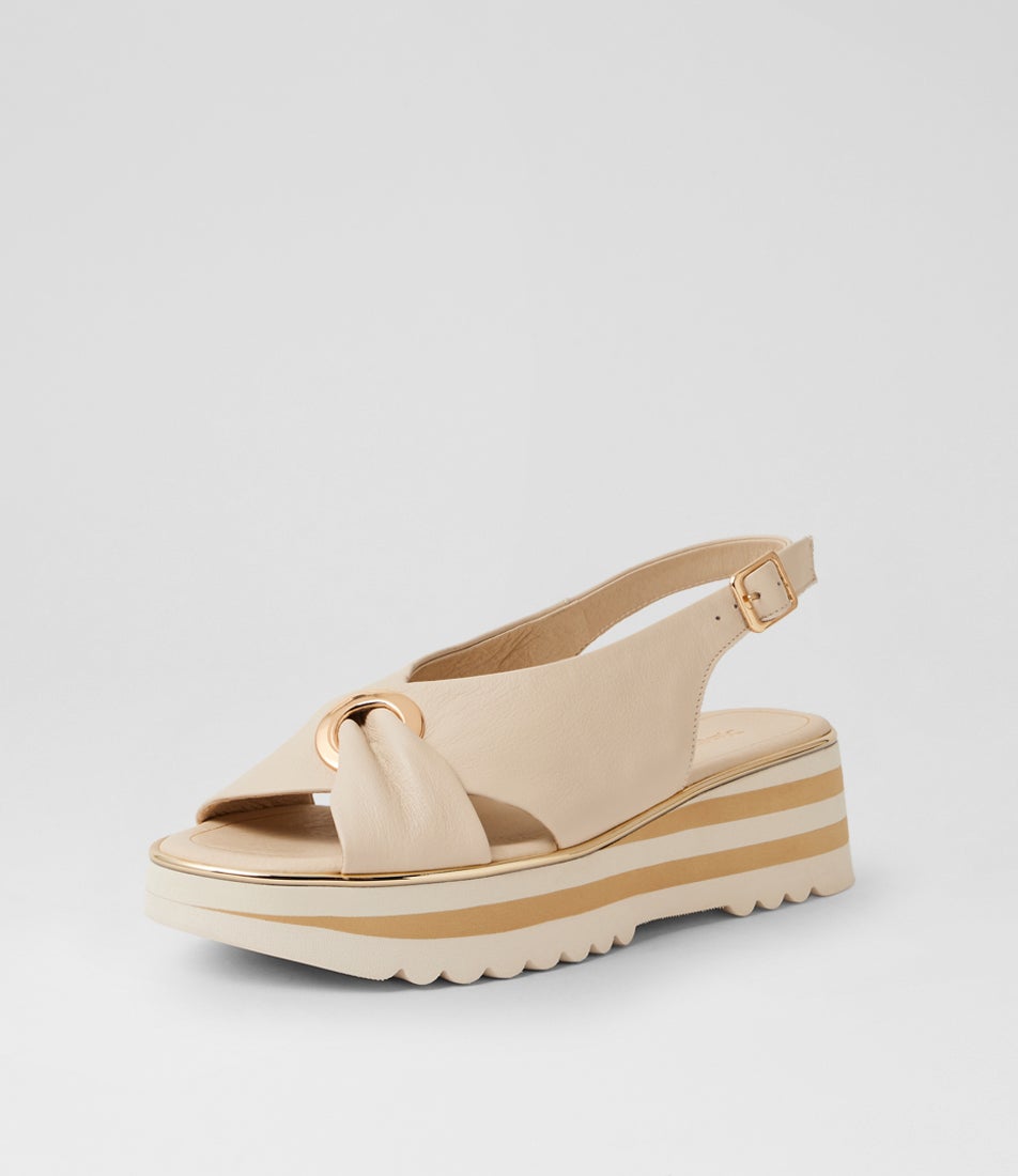Hoaka Milk Leather Slingbacks Hoaka Milk Leather Slingbacks