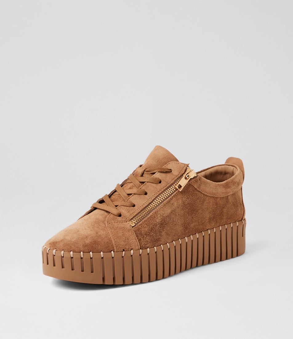 Bump Light Choc Suede Sneakers