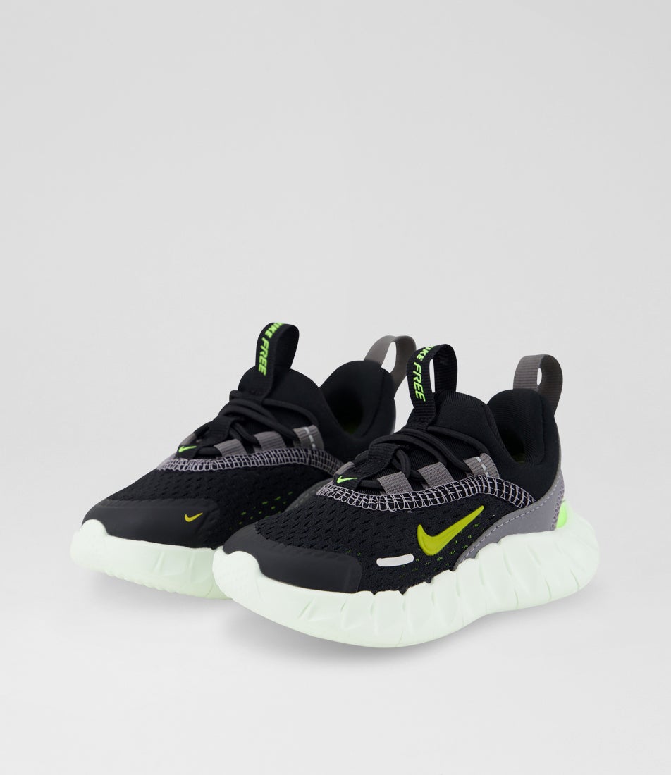 Free Ride Toddler Black Saffron Fabric Sneakers