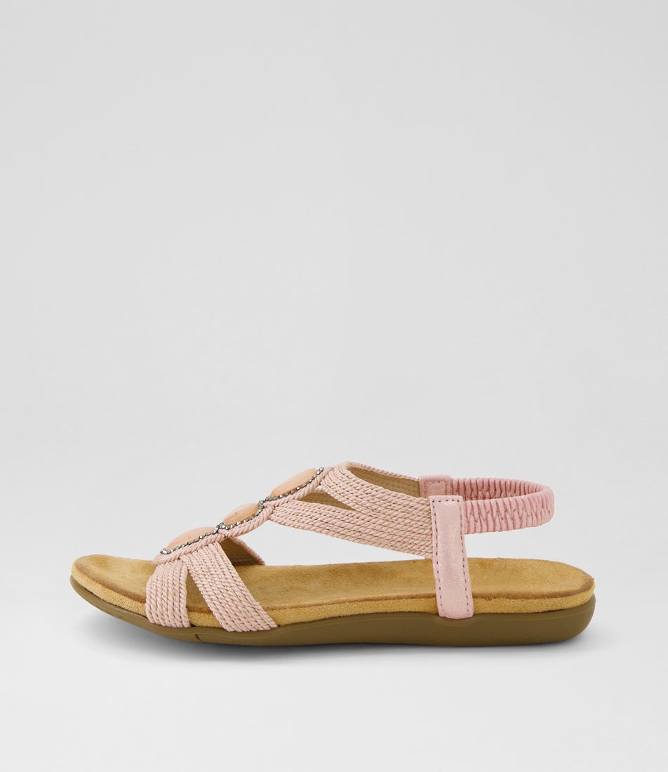 Finero Blush Weave Sandals
