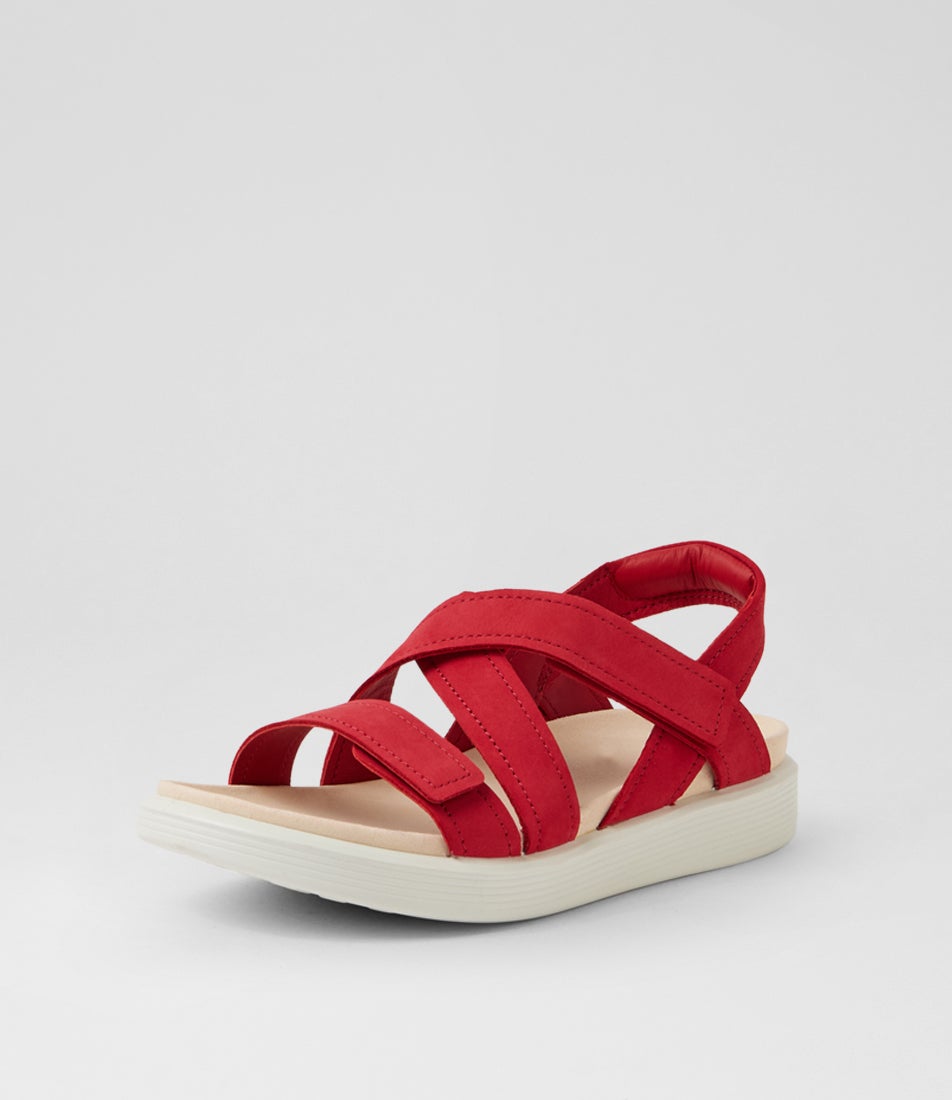 Soft Sandal Chili Red Nubuck Sandals