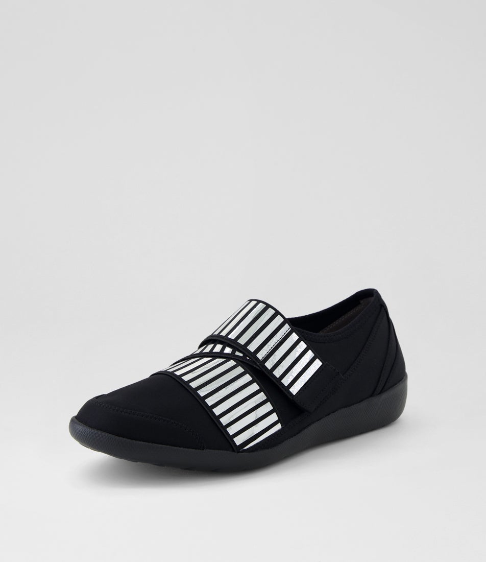 Urban Ff Black Silver Fabric Sneakers