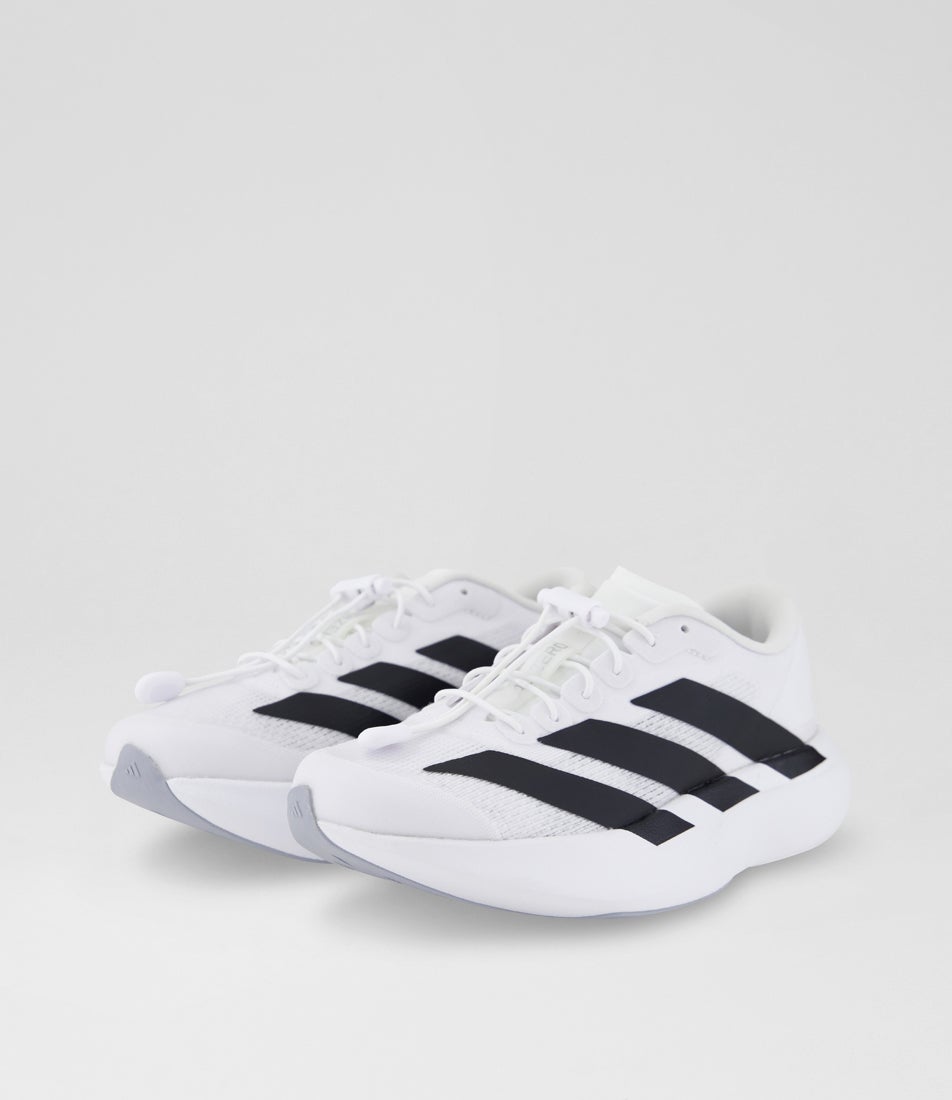 Adizero Evo Sl Junior White Black Silver Mesh Sneakers