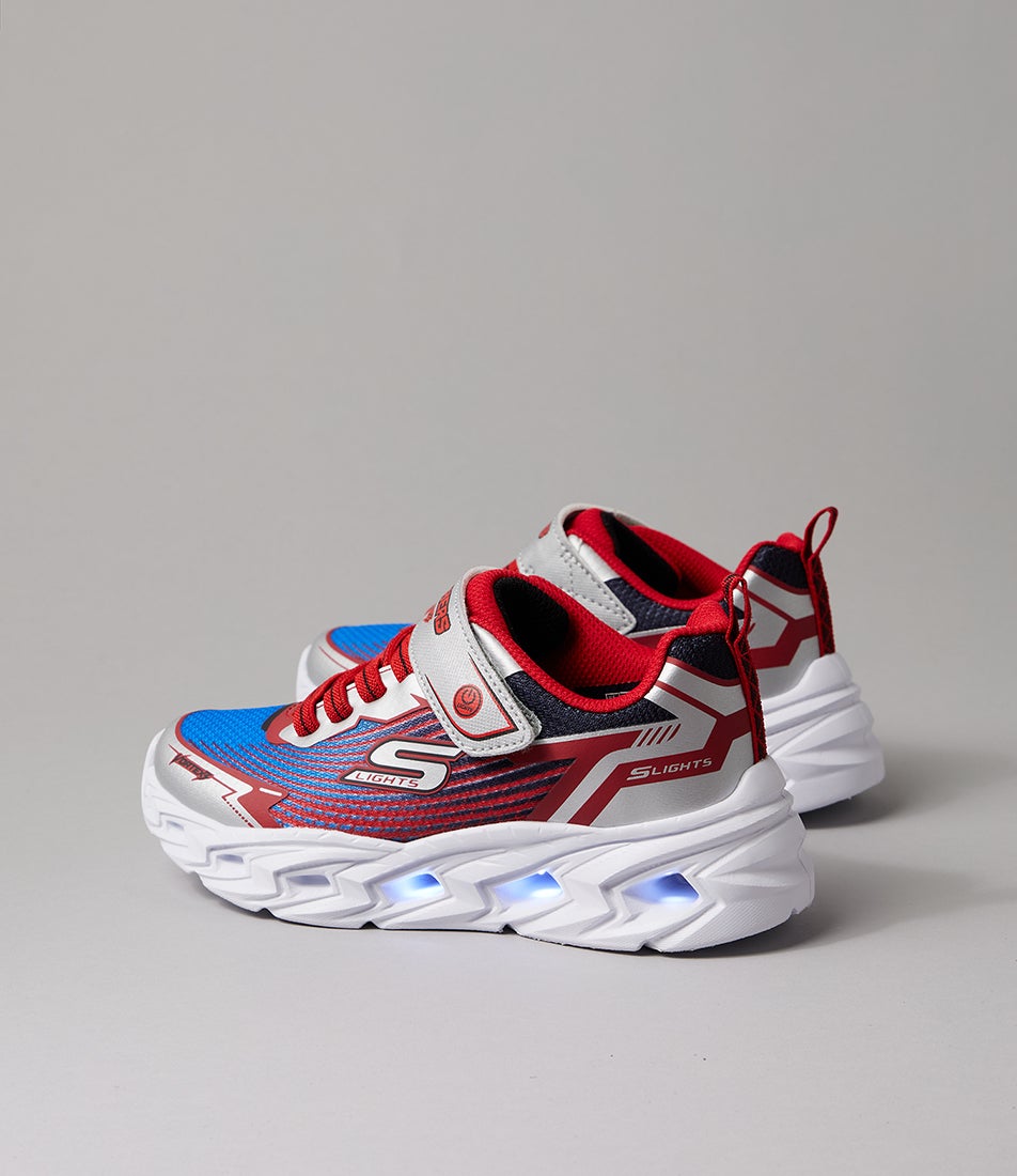 Vortex 3 Junior Silver Red Blue Mesh Sneakers
