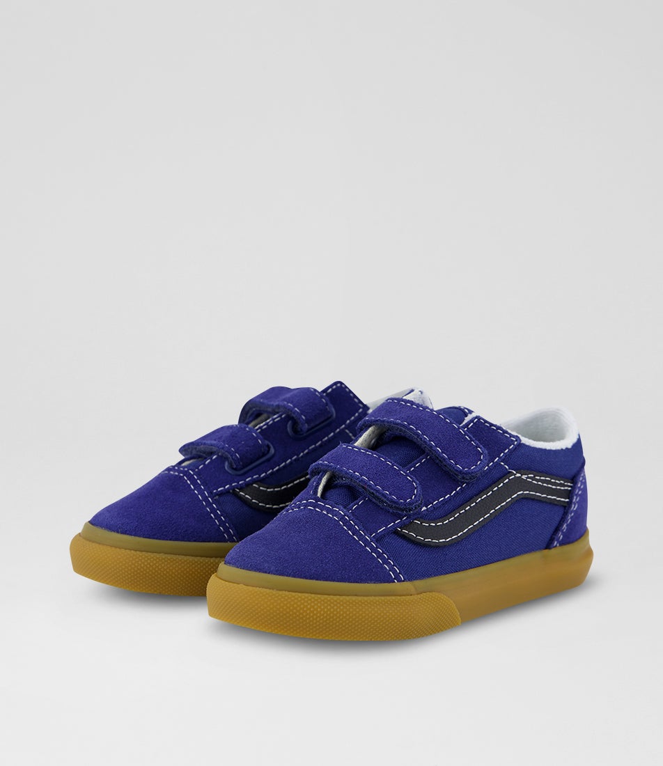 Old Skool Toddler Gum True Navy Suede Sneakers