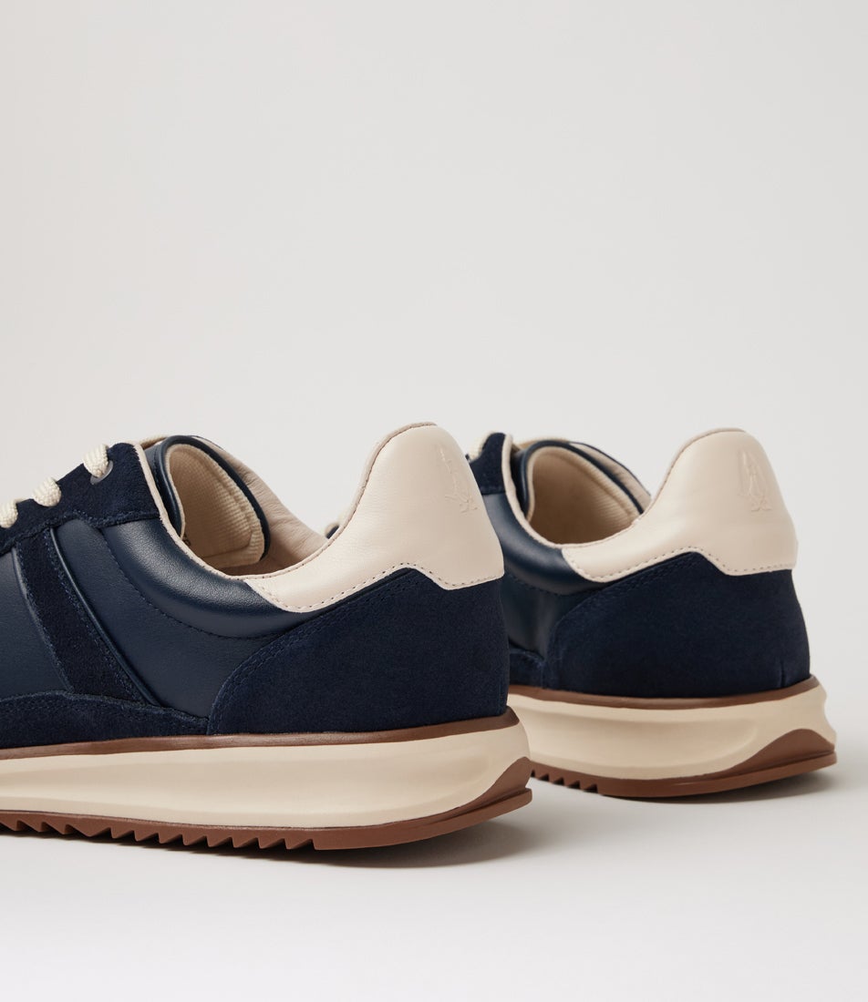 Ace Navy Multi Lace Up Sneakers