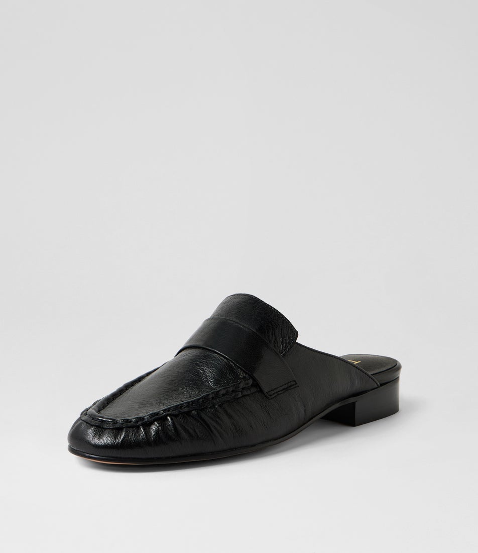 Westbey Black Polish Leather Loafers Westbey Black Polish Leather Loafers