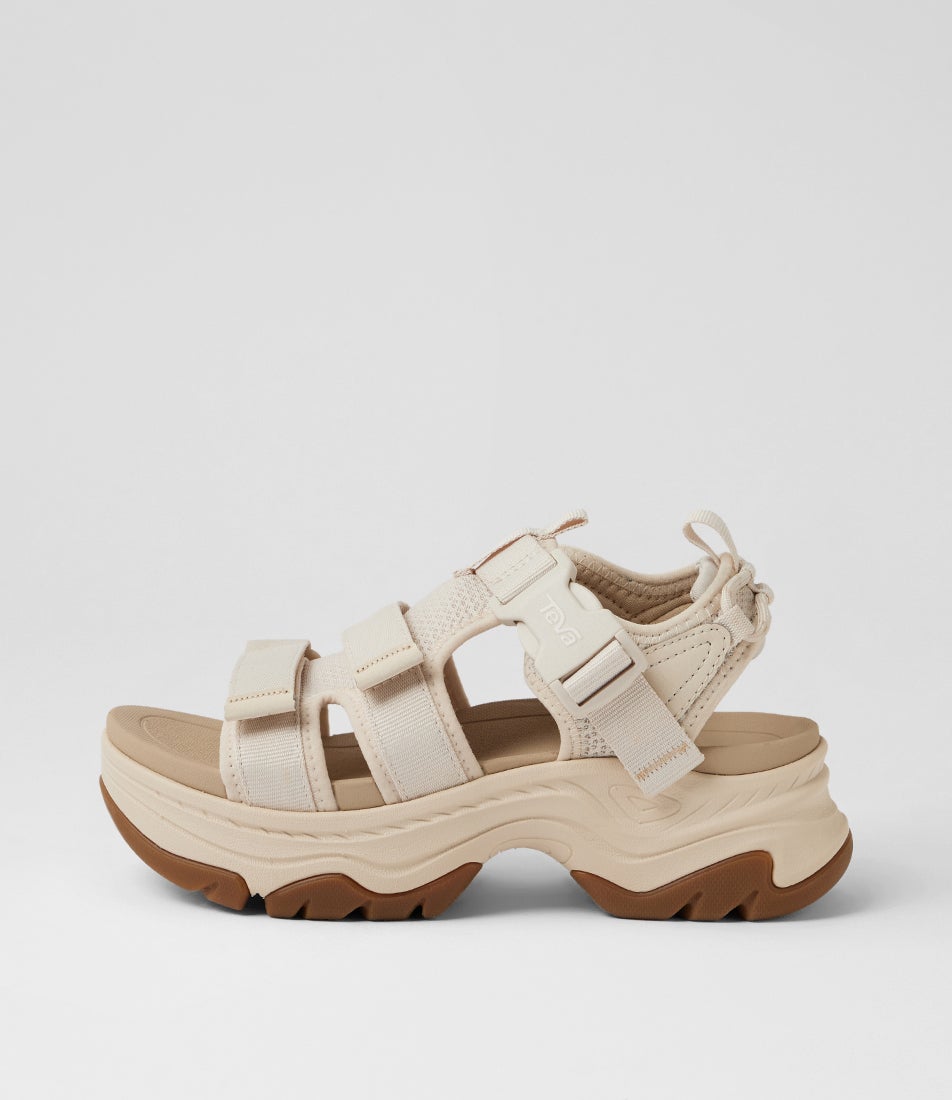 W Hurricane Ampsole Gaila Birch Fabric Sandals