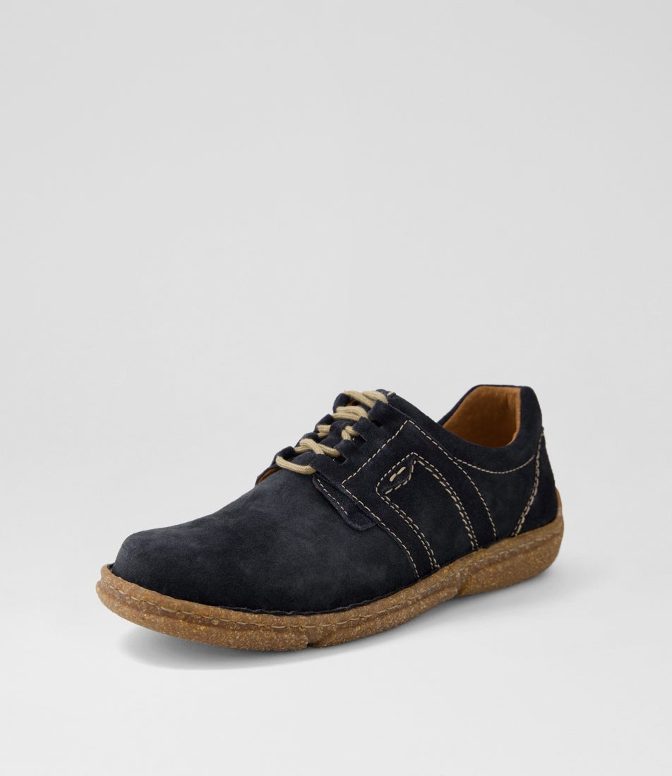 Neele 44 Jeans Leather Lace Up Sneakers