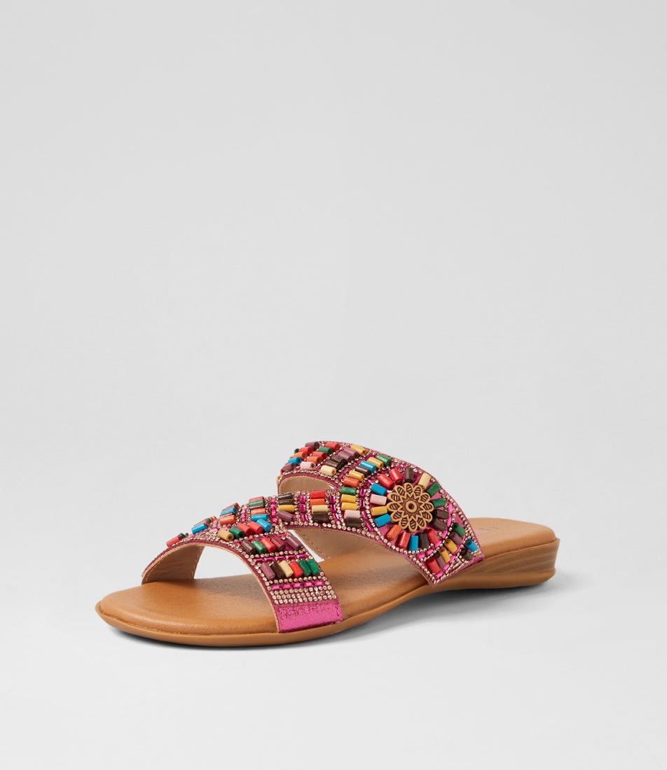 Darmha Fuchsia Bright Multi Slides
