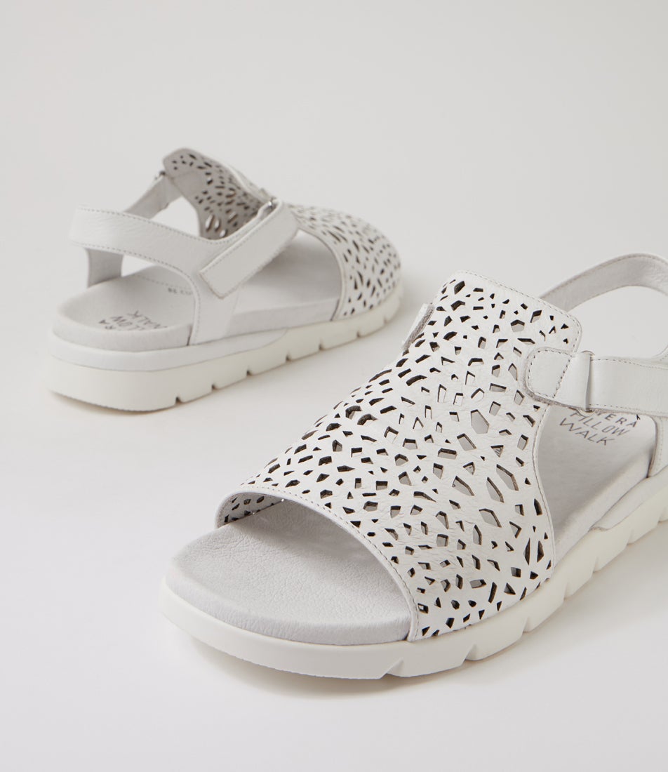 Ascotch Xw White Leather Sandals