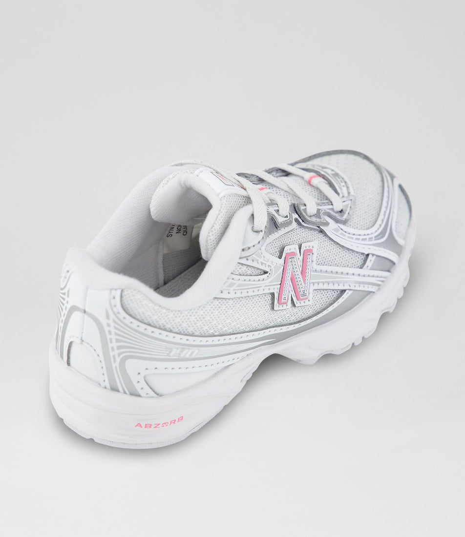 740 Toddler Silver Metallic Signal Pink Mesh Sneakers