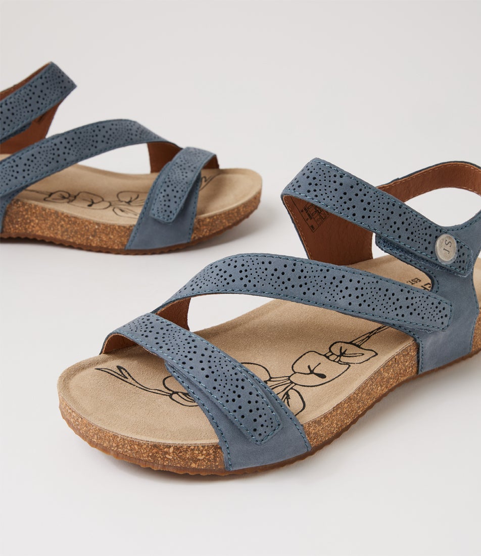 Tonga 78 Indigo Leather Sandals
