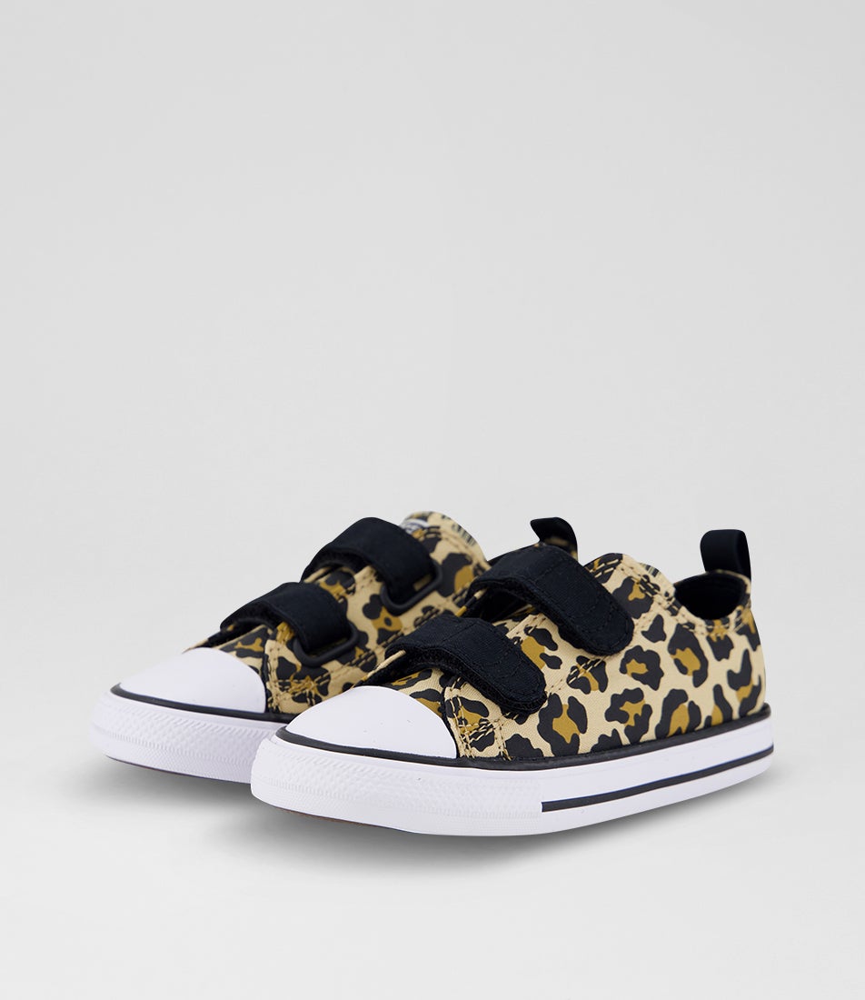 Ctas Low Toddler Hay Day Black Honey Stick Canvas Sneakers