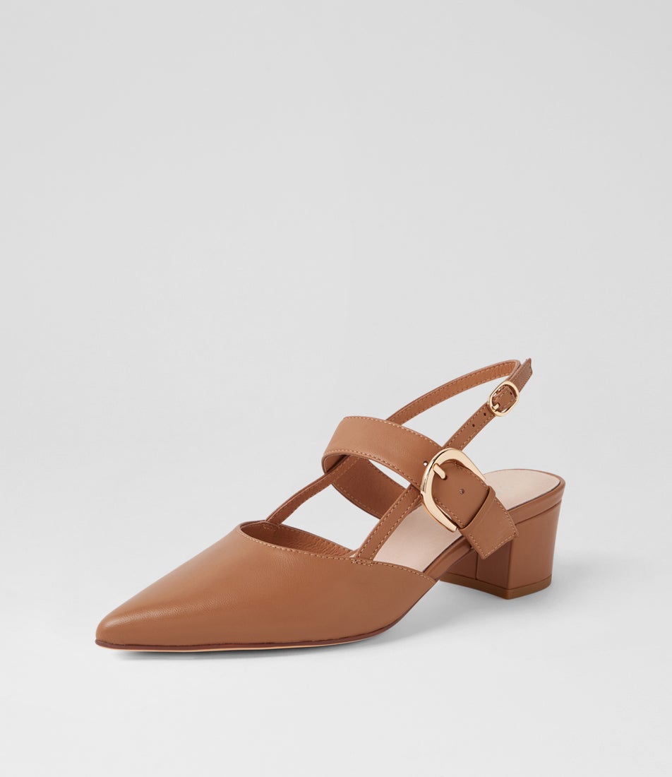 Asten Tan Leather Heels