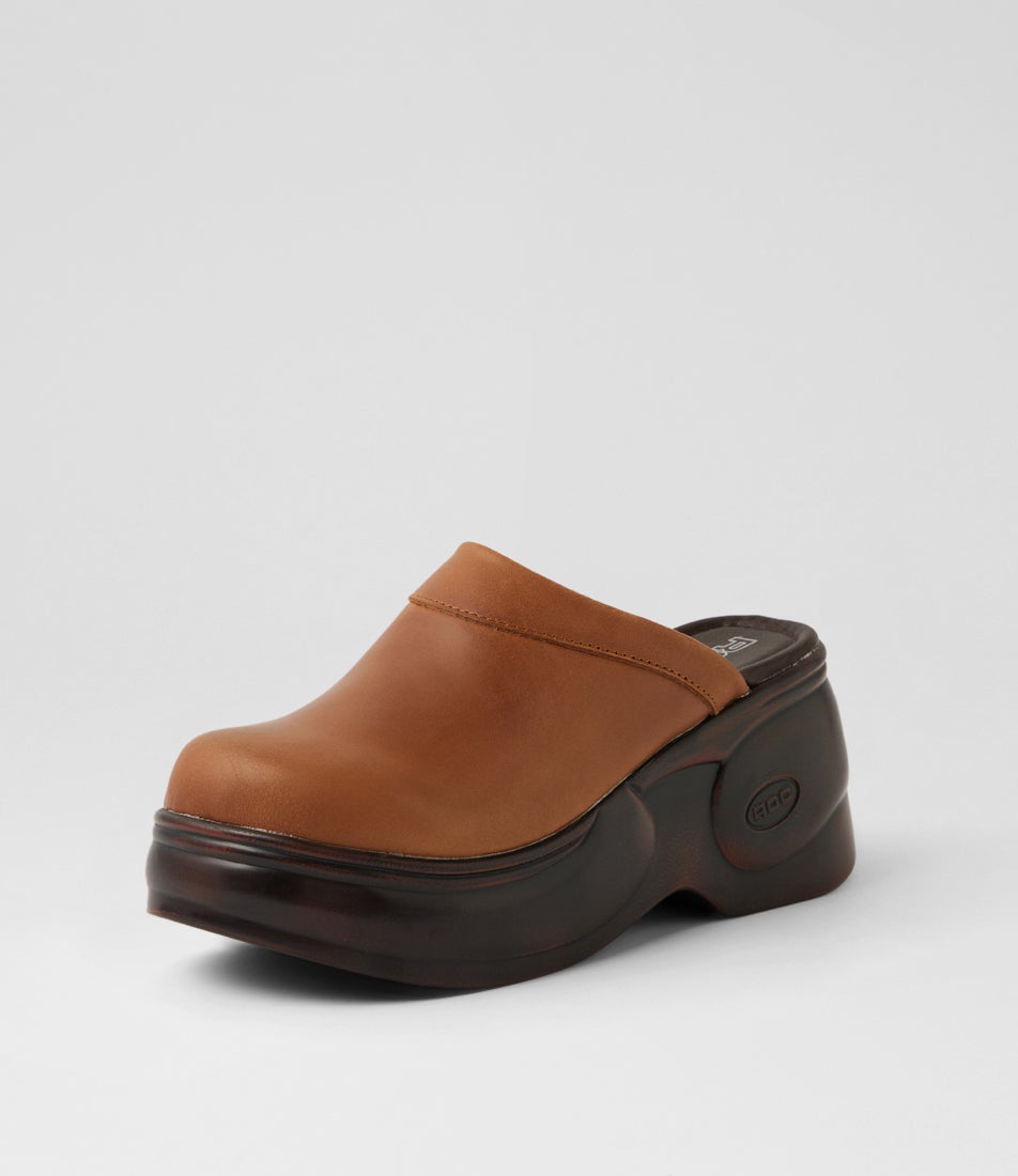Kilter Tan Leather Mules