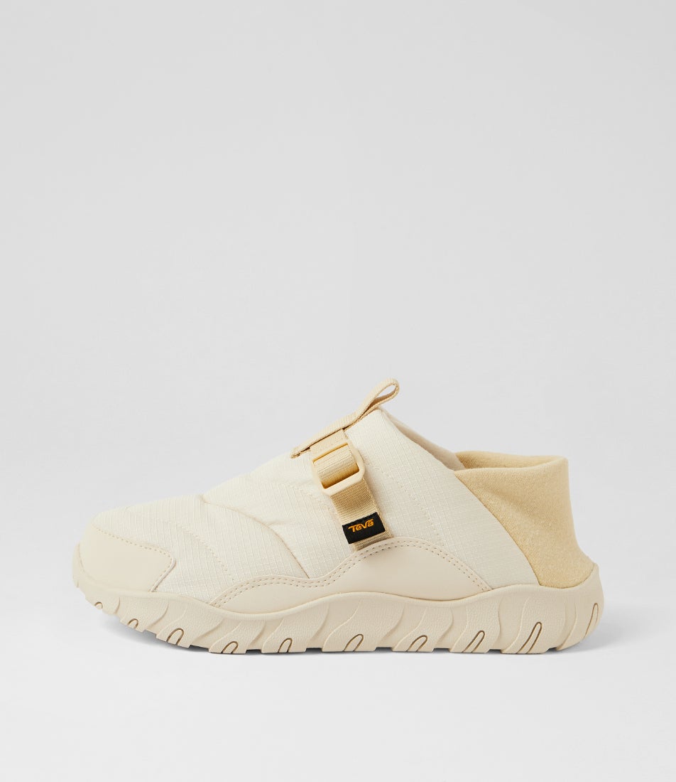 W Reember Camp Cloud Cream Fabric Flat Shoes