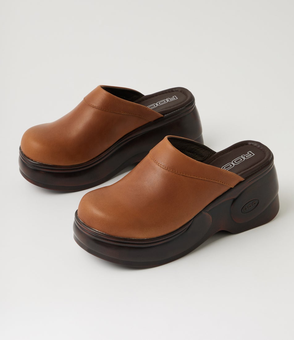 Kilter Tan Leather Mules
