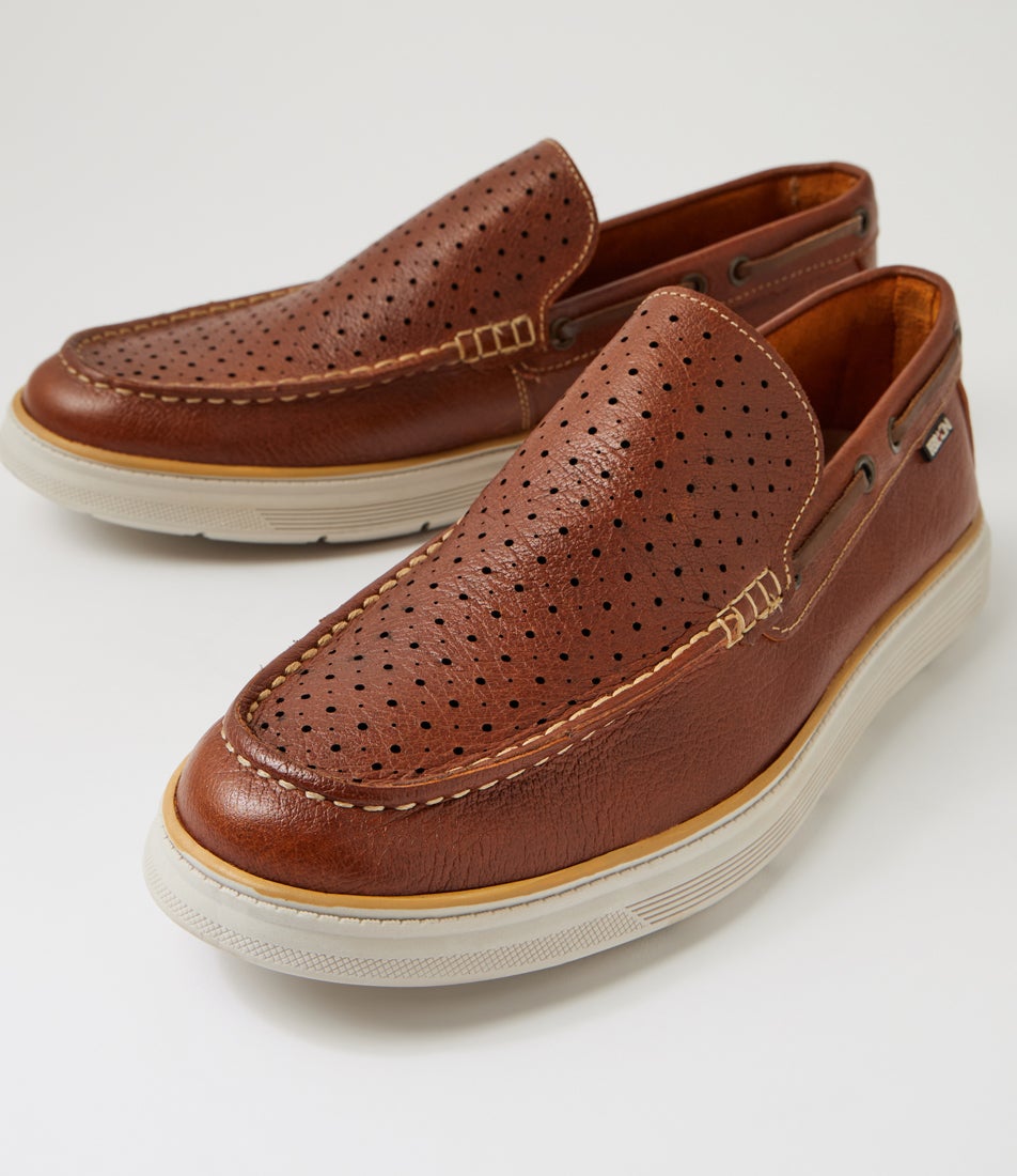 Valen Brown Leather Loafers