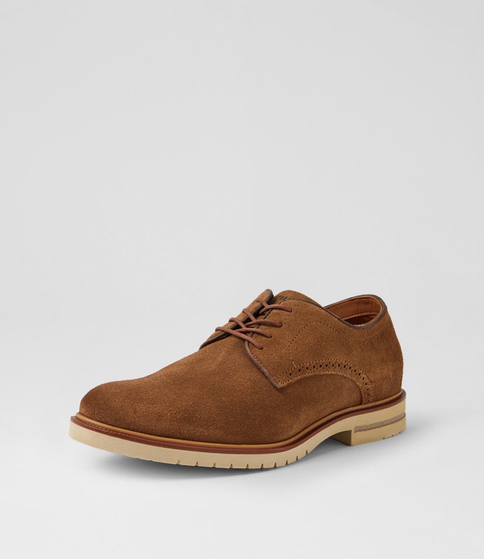 Ace Brown Suede Lace Up Shoes