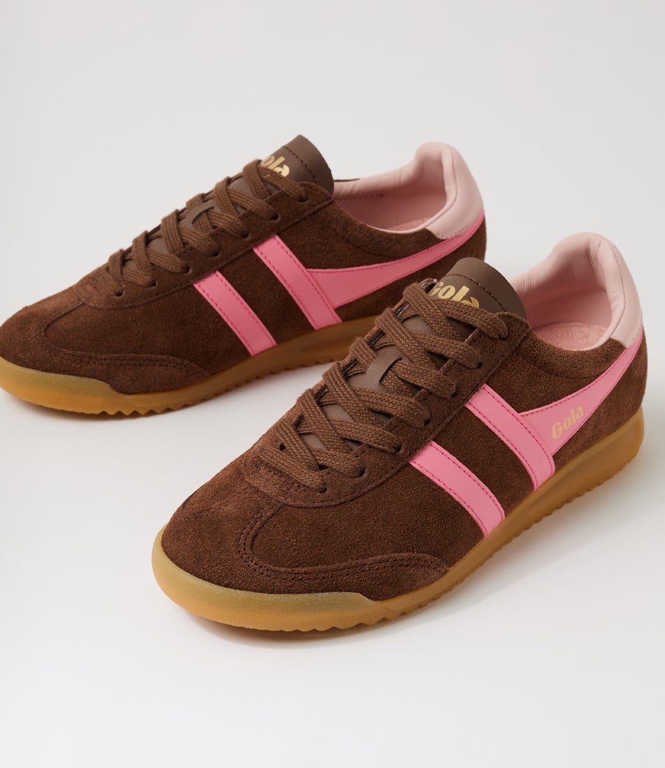 Torpedo W Brown Pink Suede Sneakers