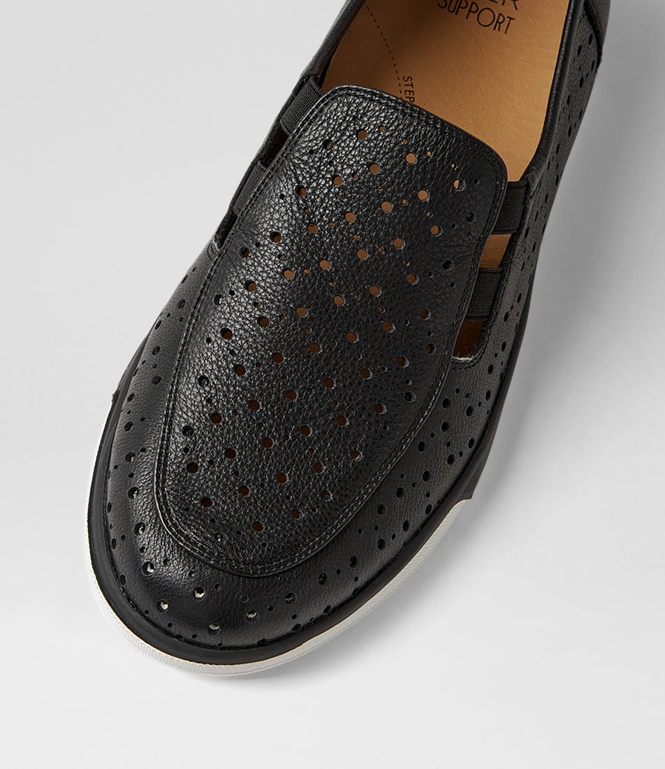 Avens Xf Black Leather Loafers
