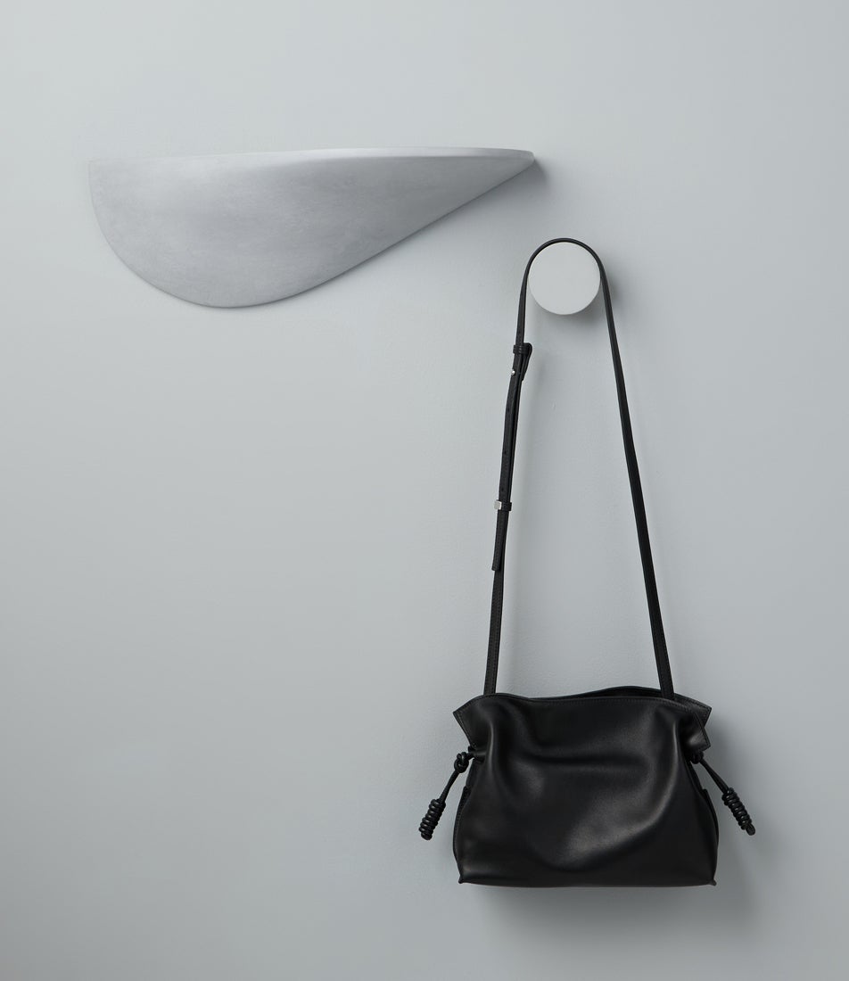 Della Black Leather Handbag