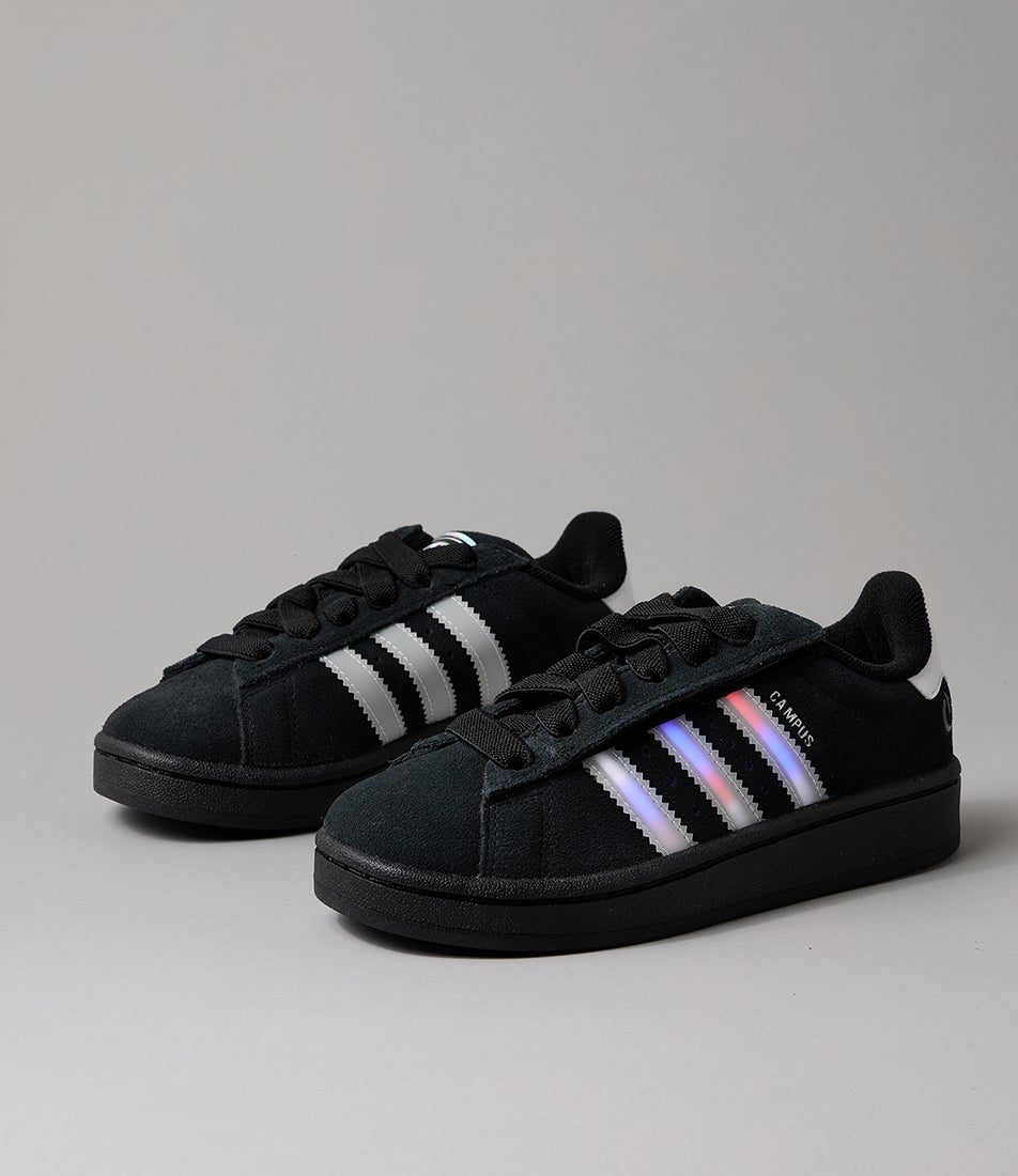 Campus 00 Led Junior Black White Pure Purple Suede Sneakers