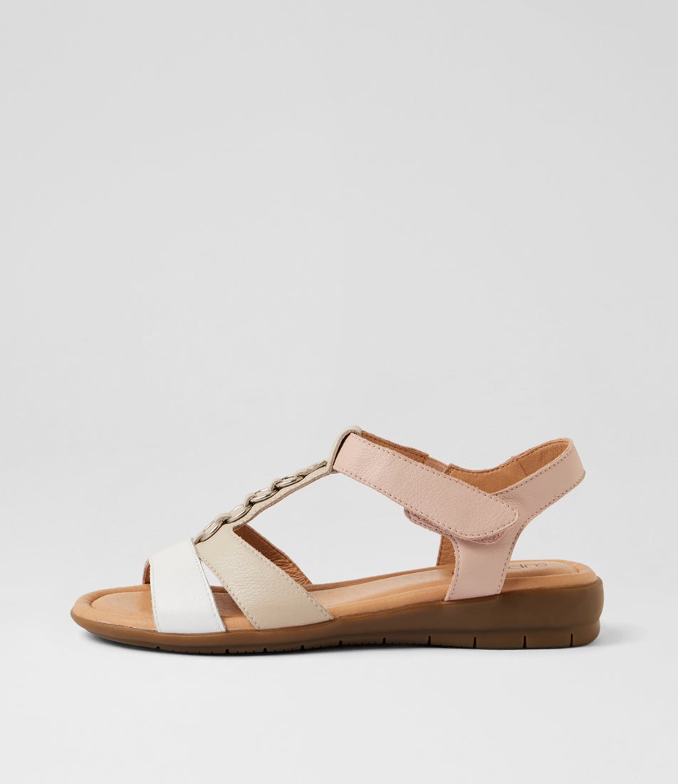 Frankie2 White Multi Sandals