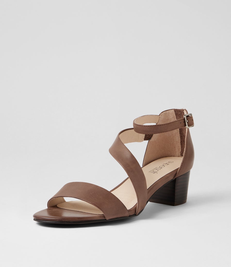 Caring Dark Brown Leather Sandals Caring Dark Brown Leather Sandals