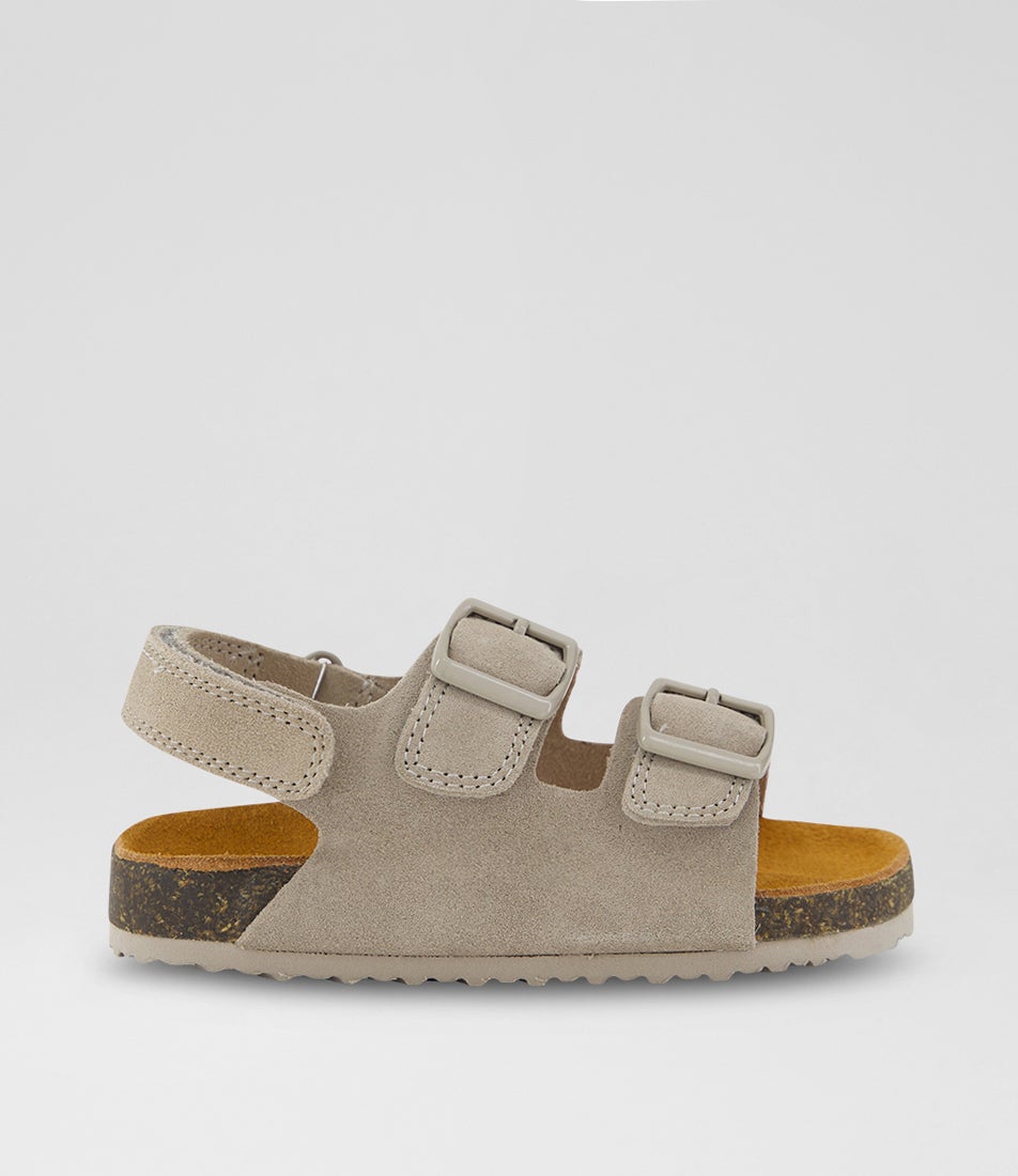 Remy Toddler Taupe Suede Sandals
