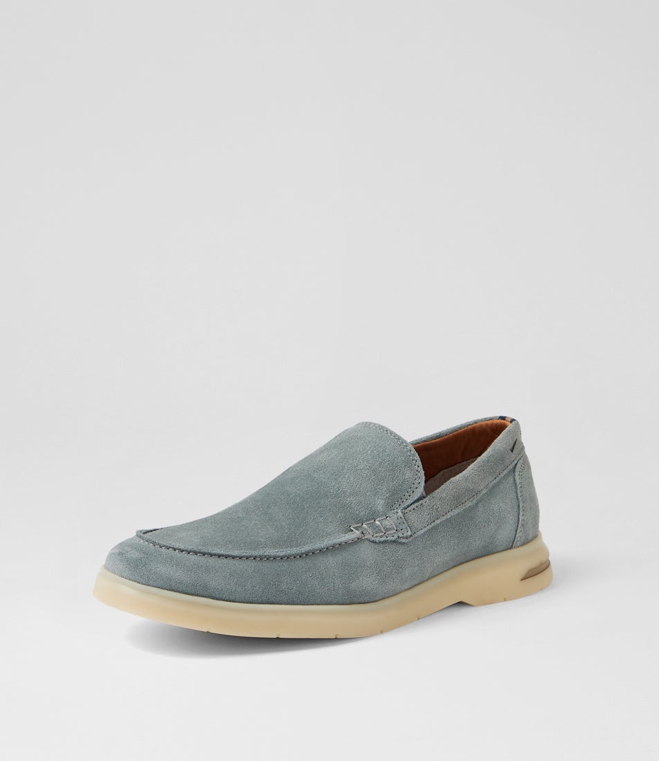 Minnie Blue Suede Loafers
