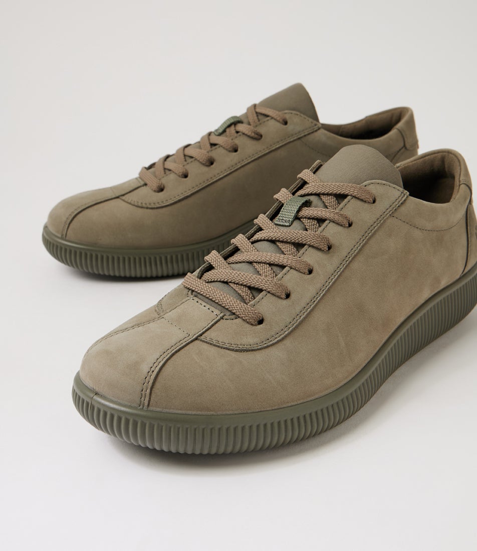 Soft Zero M Smokey Olive Nubuck Sneakers