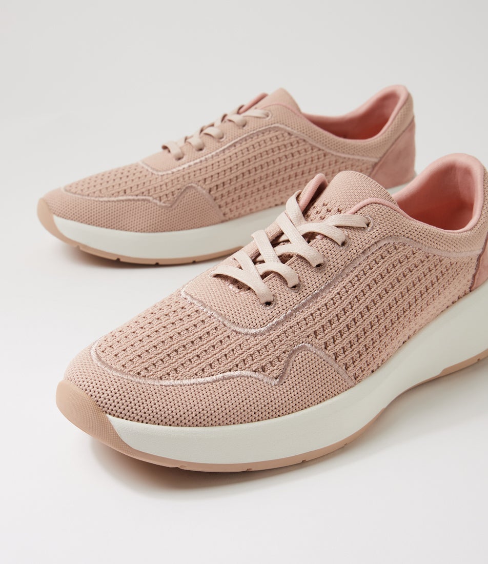 Tru Active Rose Knit Suede Sneakers