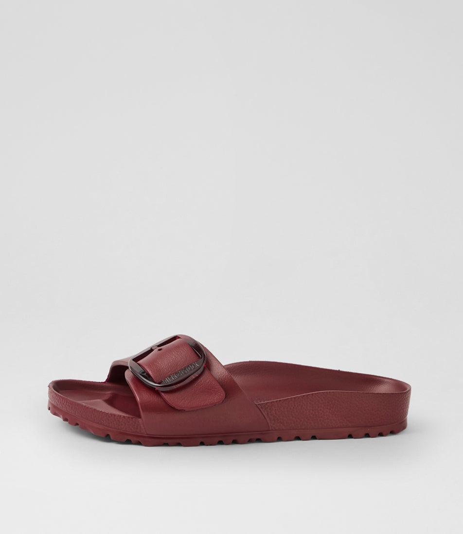 Madrid Big Buckle Zinfandel Eva Slides