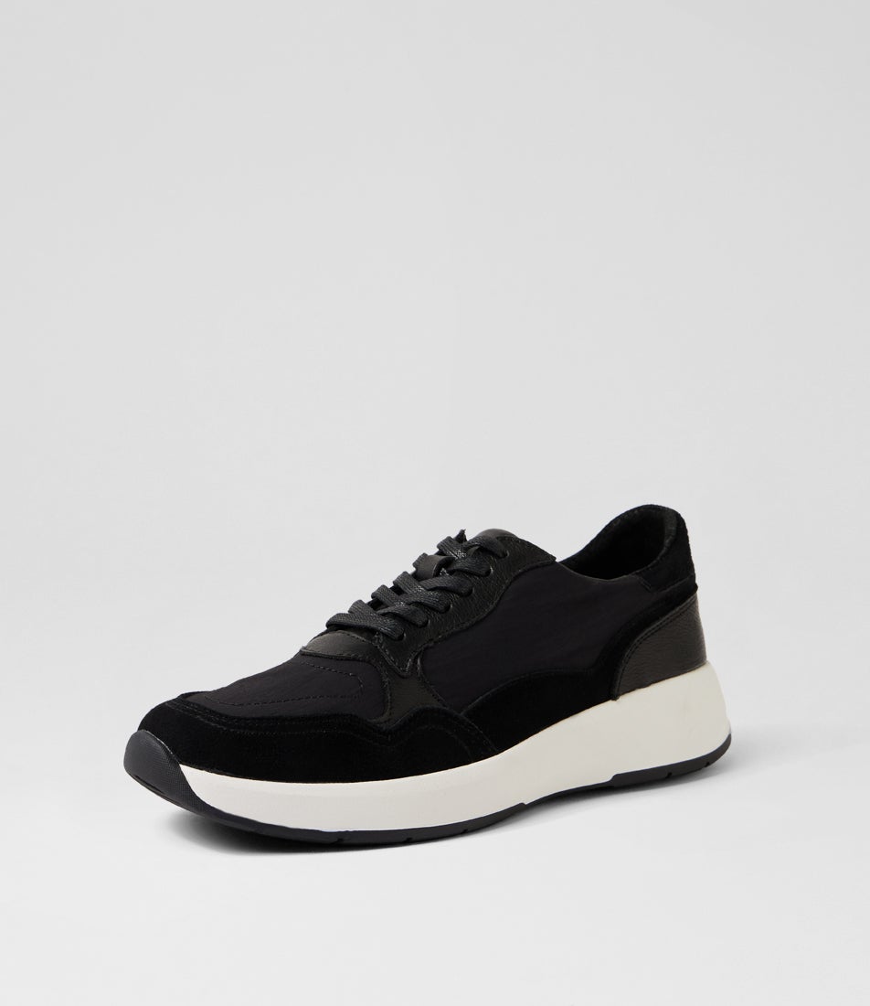 Tru Pro Black Mix Lace Up Sneakers
