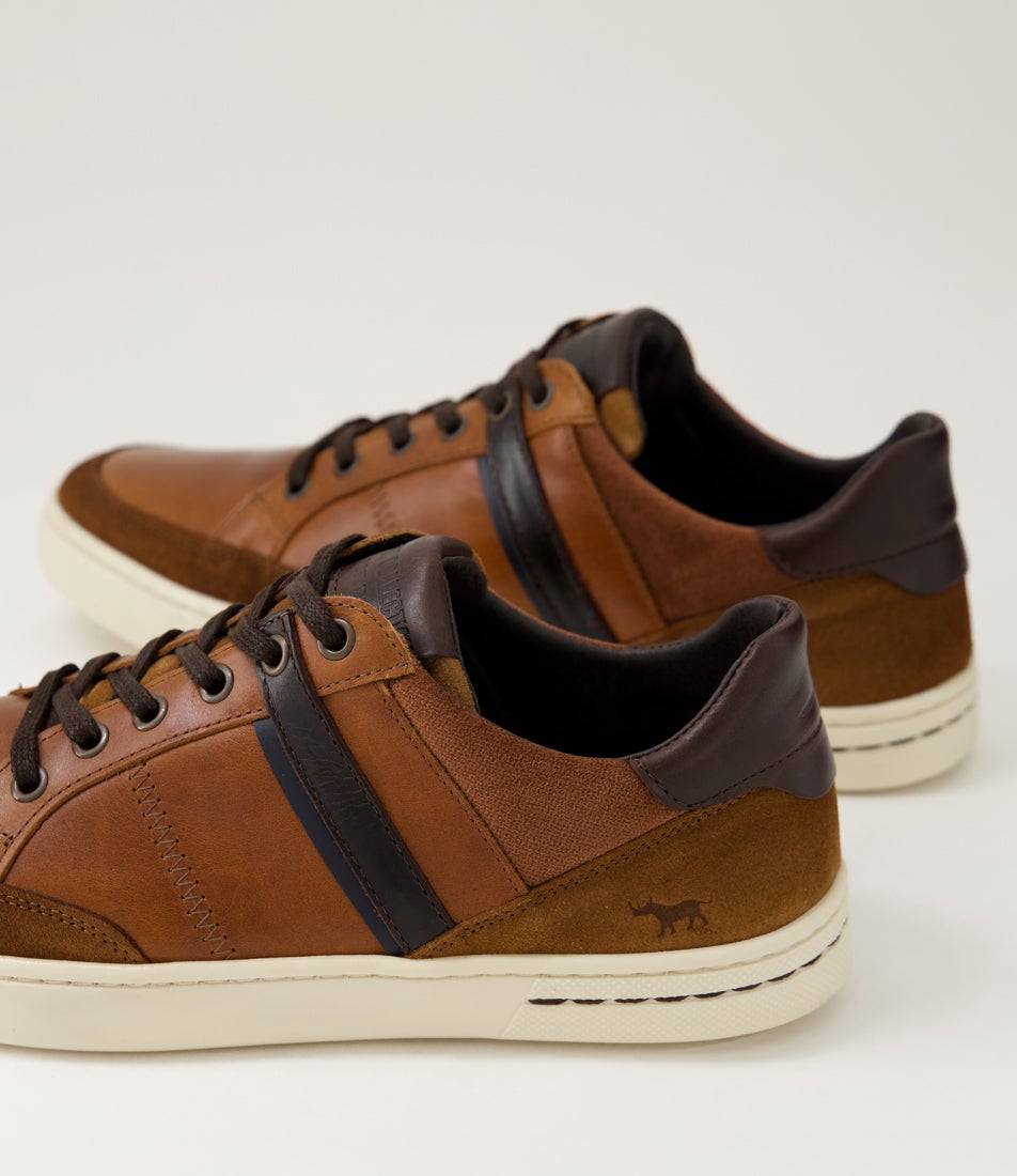 Bond Tan Leather Sneakers