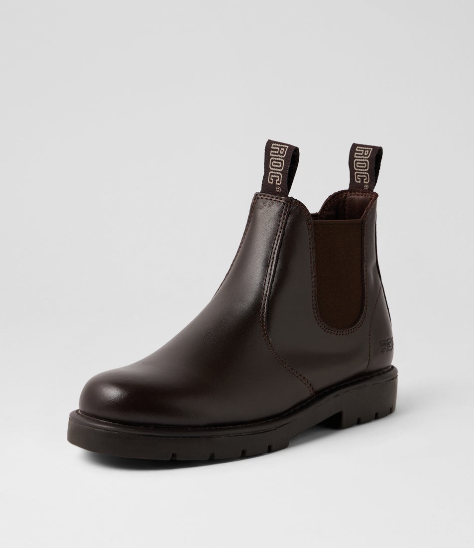Jumbuk Junior Brown Leather Desert Boots